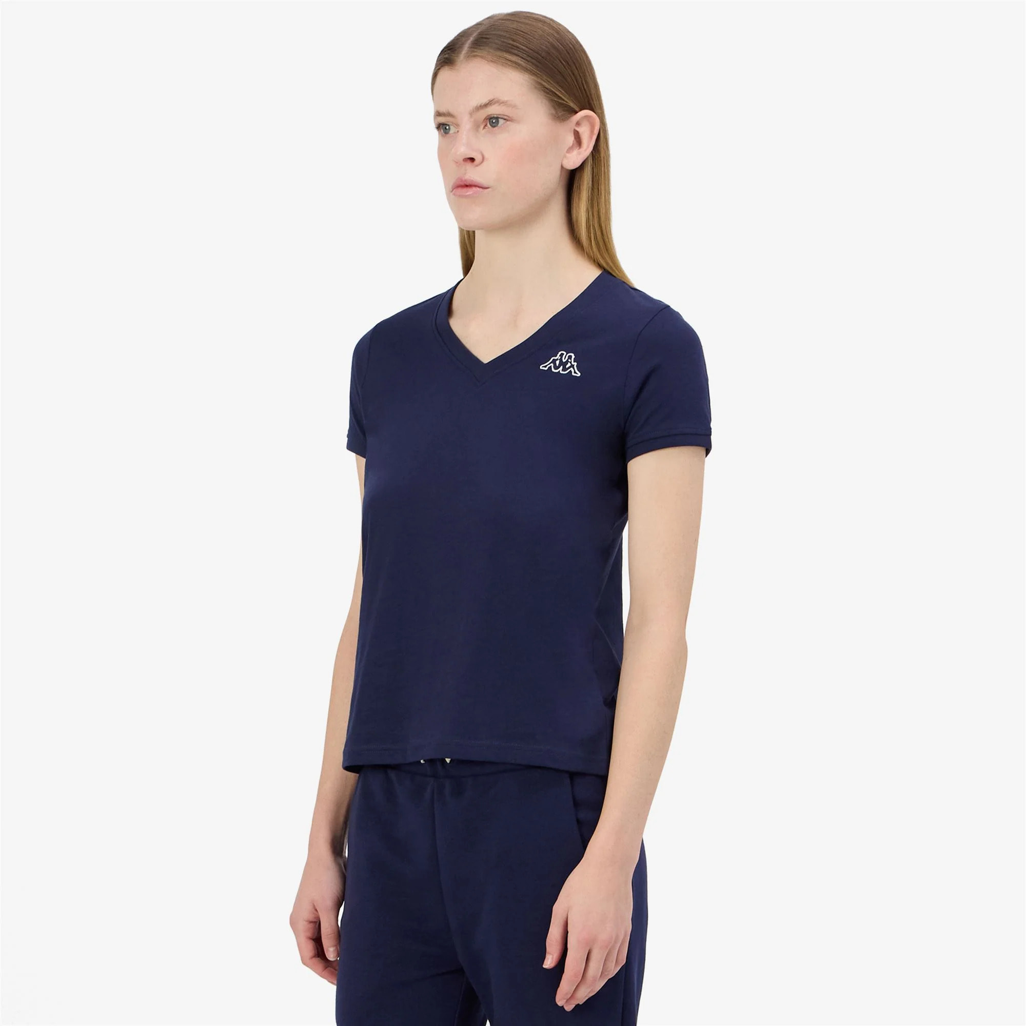 Kappa - T-Shirts & Top Donna Blu - Logo Cabou