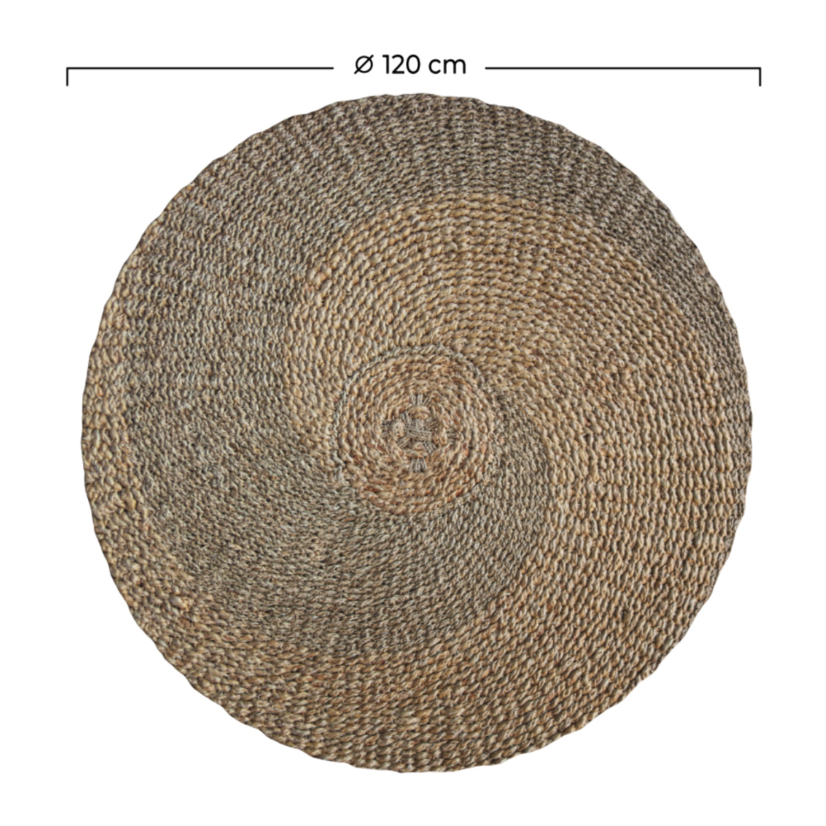 Tapis rond ∅120cm en jacinthe d'eau - Yvy