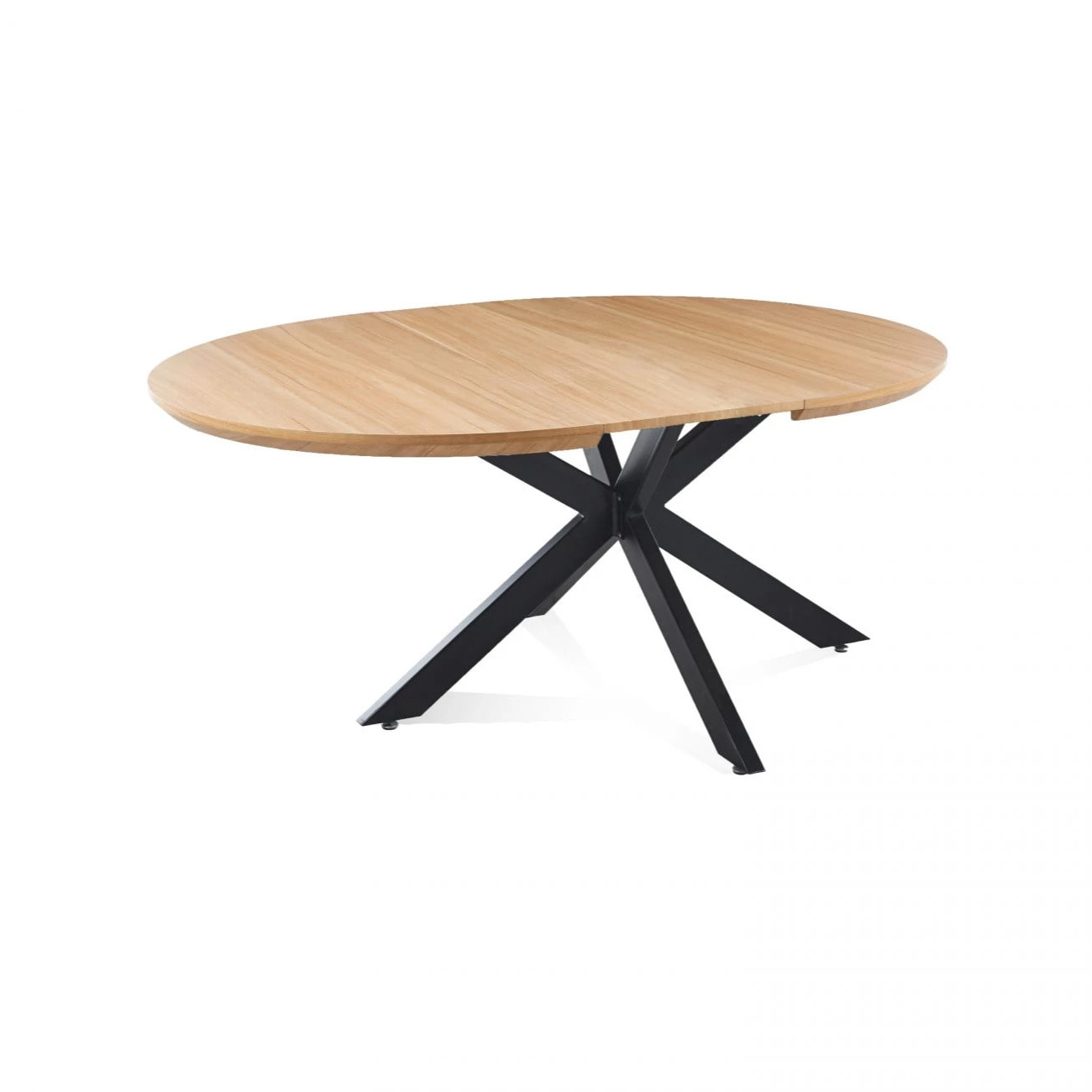 Mesa redonda extensible Asuna Roble Negro