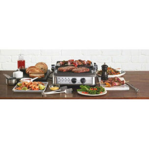 Grille-viande SAGE APPLIANCES SGR700BSS4EEU1 inox 2 zones de cuisson, plaques amovibles, 33x25 cm