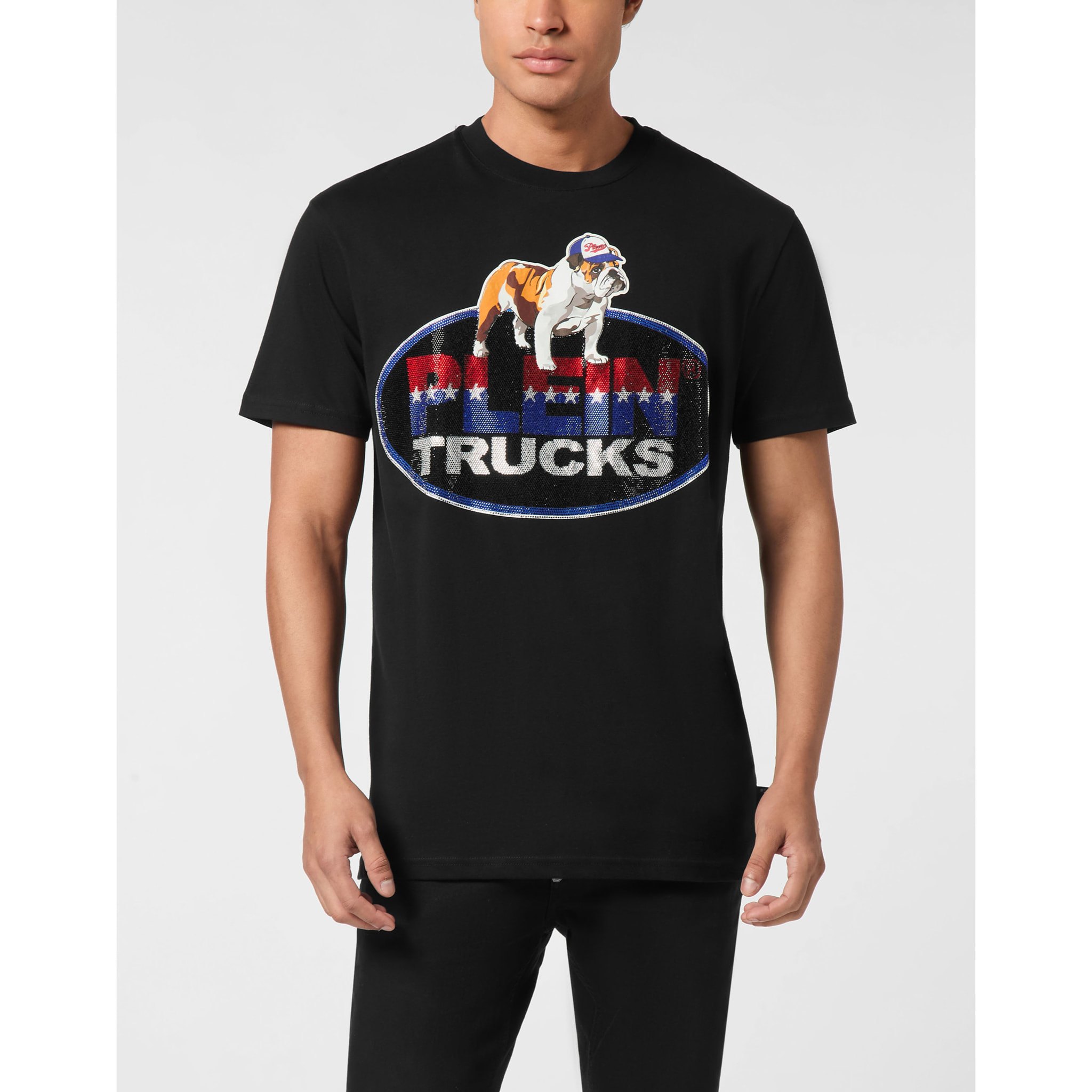 PHILIPP PLEIN T-Shirt Round Neck Ss Bulldog