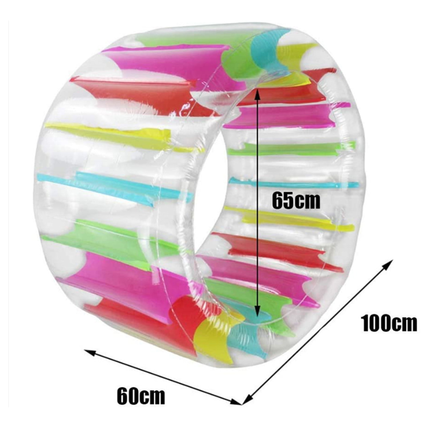 Rueda flotadora inflabe gigante. 100x60cm. Bomba incluida.