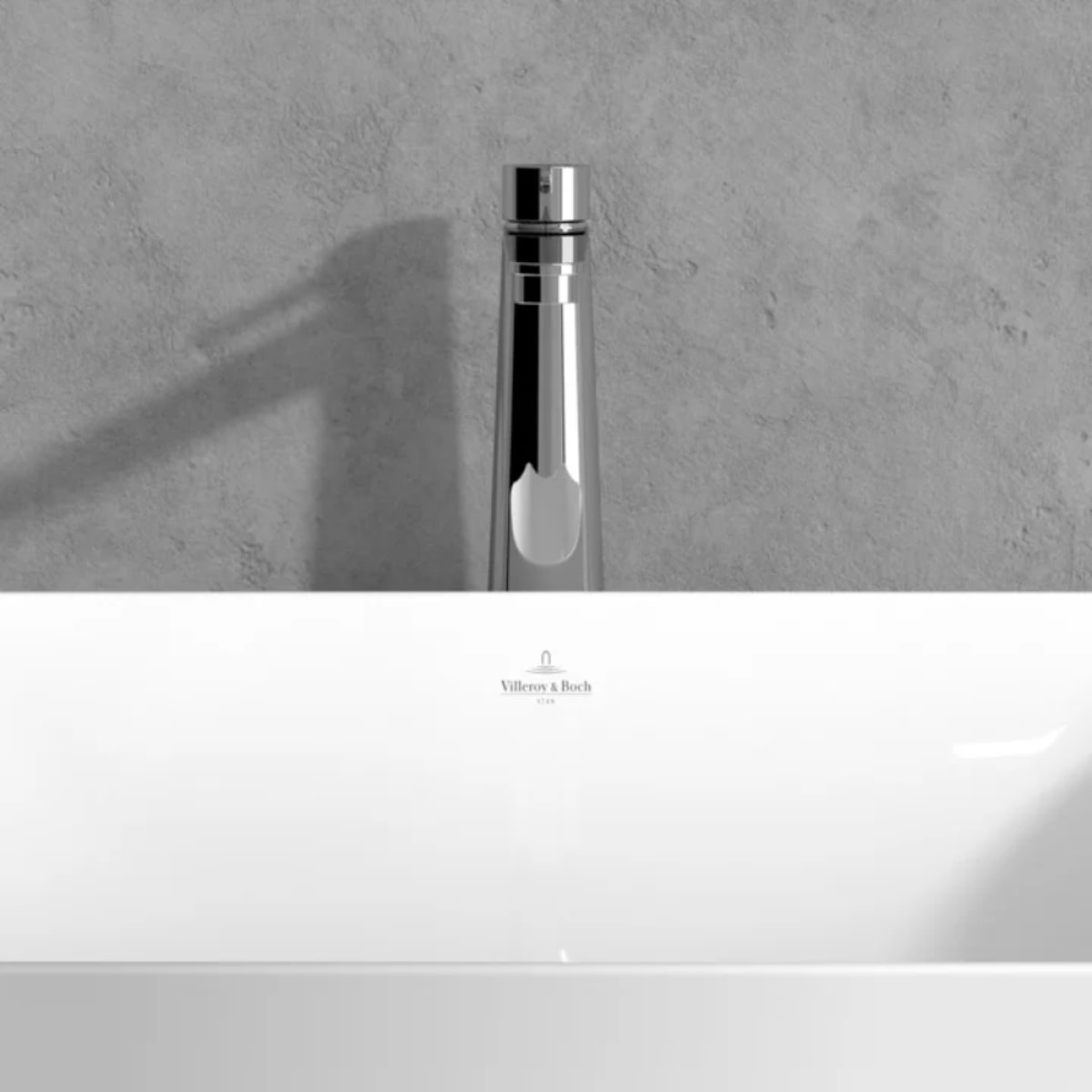 Mitigeur lavabo surélevé Conum avec vidage Push Open Chrome