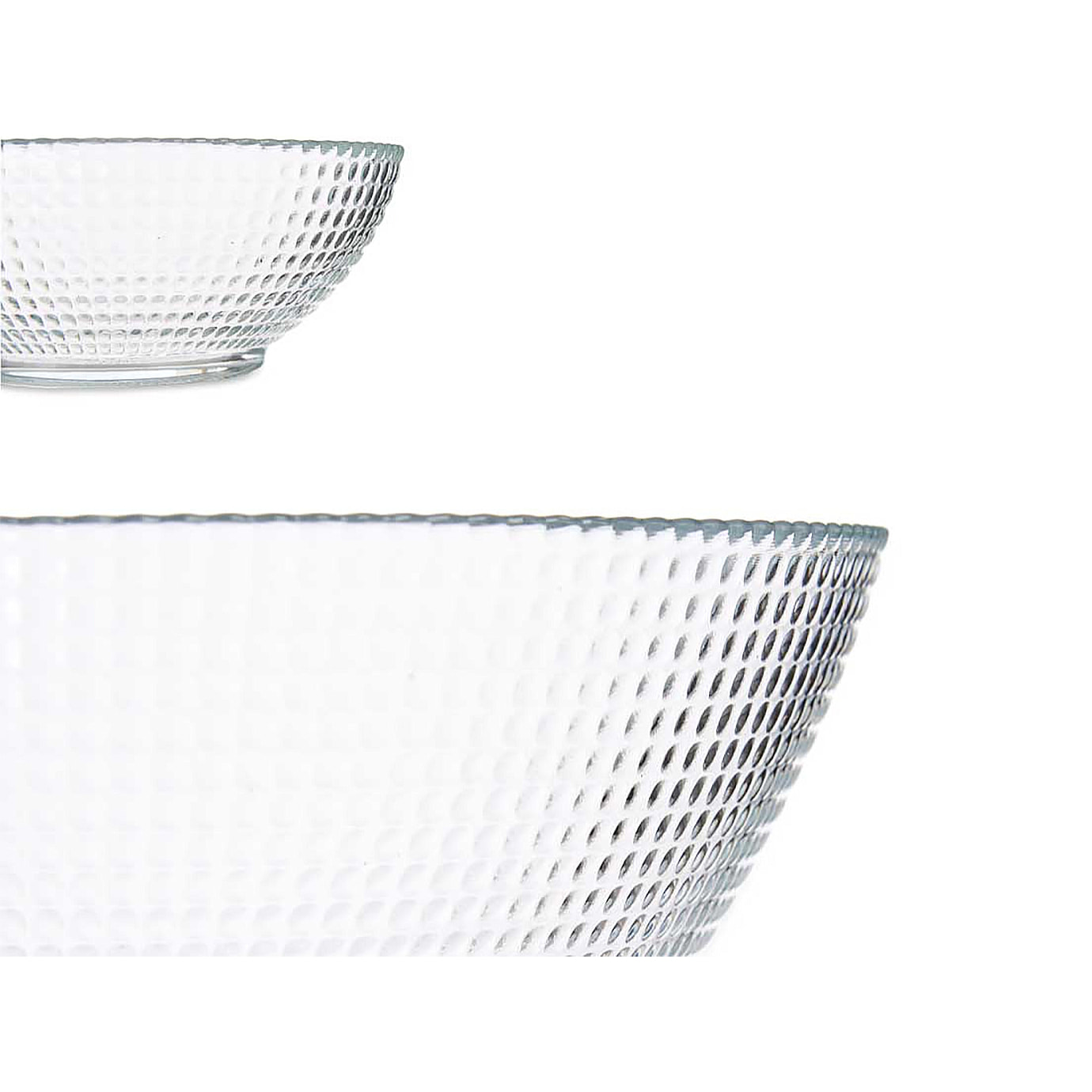 Set di 7 ciotole in vetro.