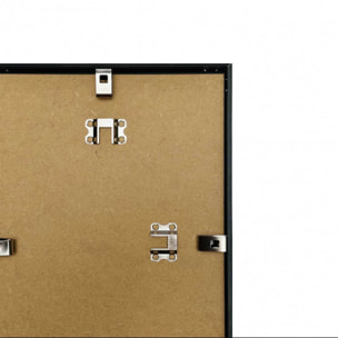 Affiche encadrée Les règles de la maison typographie décorative Affiche + cadre en métal - Noir