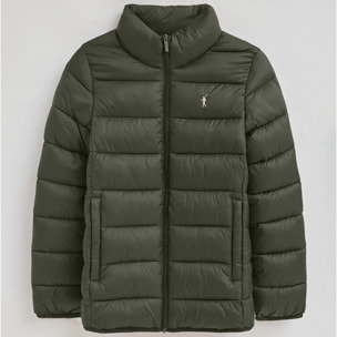 Giubbotto Salma Embroidery verde bosco con logo Rigby Go