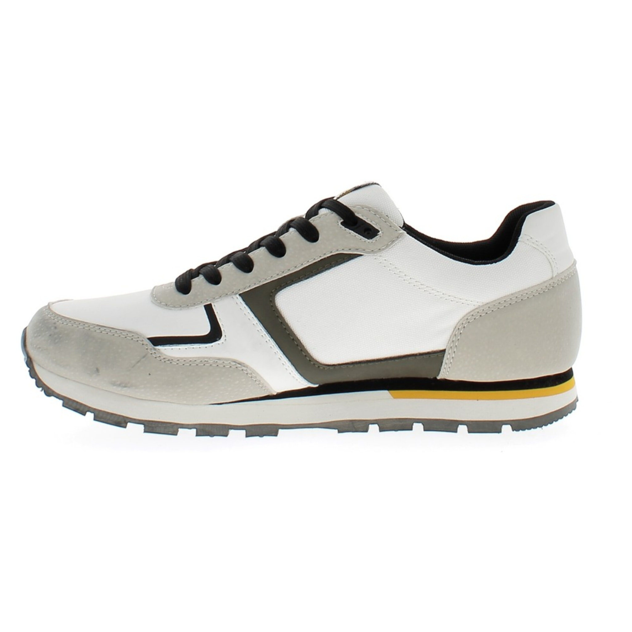 Armata di Mare Scarpe Uomo Sneakers Vintage Running con Soletta Rimovibile in Memory Foam AMU S25N761 Beige Off White