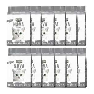 Kit Cat Nova Pack Ahorro 12 - Charcoal 7 L Arena Vegetal para gatos