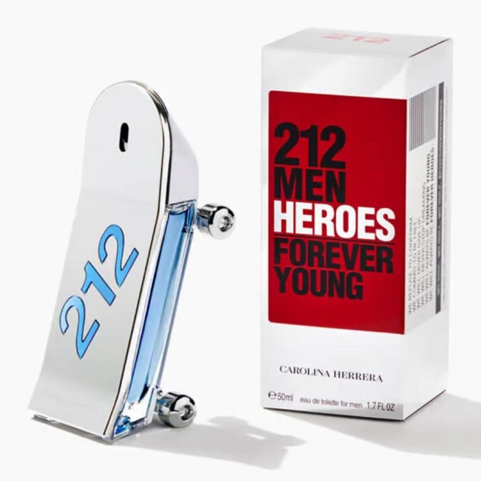 Carolina Herrera - 212 Heroes Eau de Toilette EDT Uomo - 50 Ml