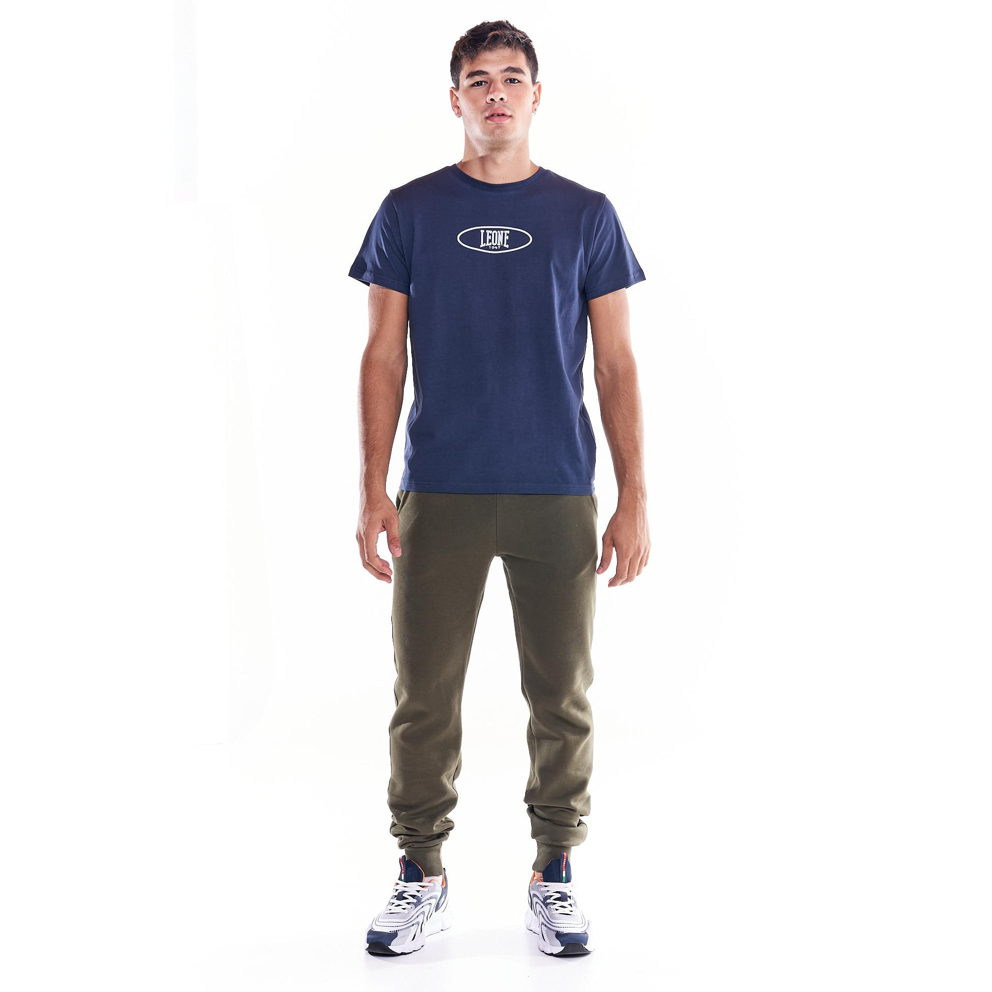 T-shirt da uomo stampa logo centrale Earth Tones
