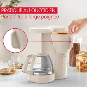 Cafetière filtre MOULINEX FG2M0B10 morning grise