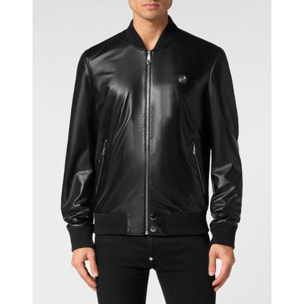 PHILIPP PLEIN Leather Bomber