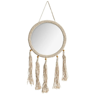 Miroir "Été" beige 31x62cm