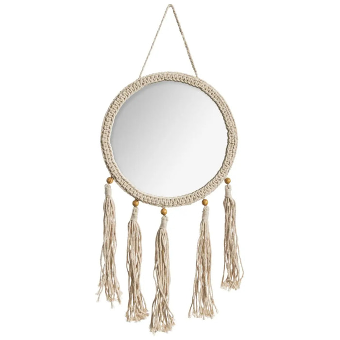 Miroir "Été" beige 31x62cm