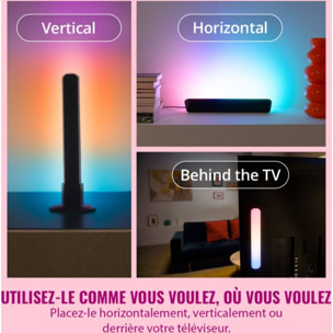 Lampe connectée WIZ Barre lumineuse Couleur x2
