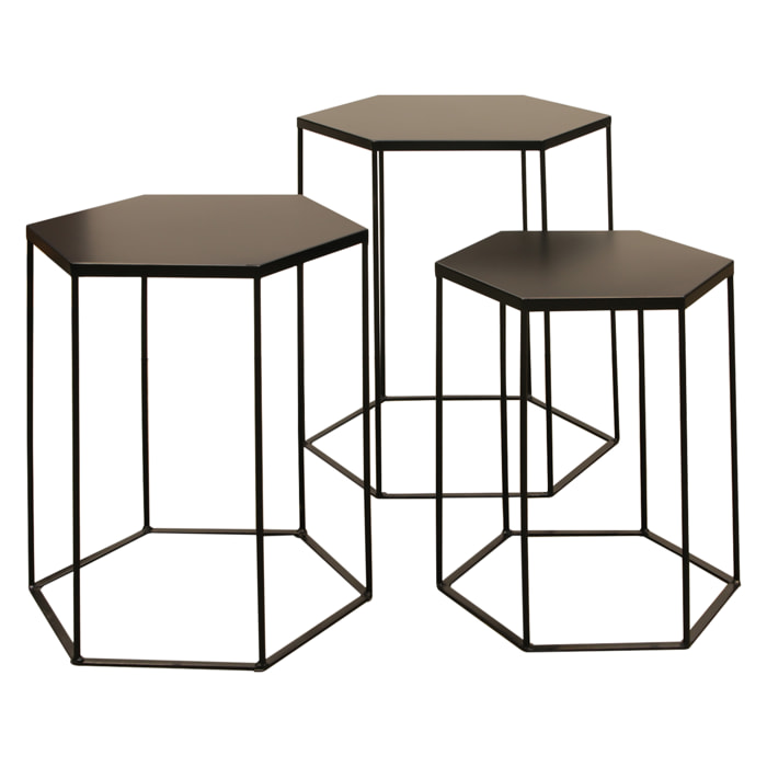 Table Metal Hexagone X3 Alveola