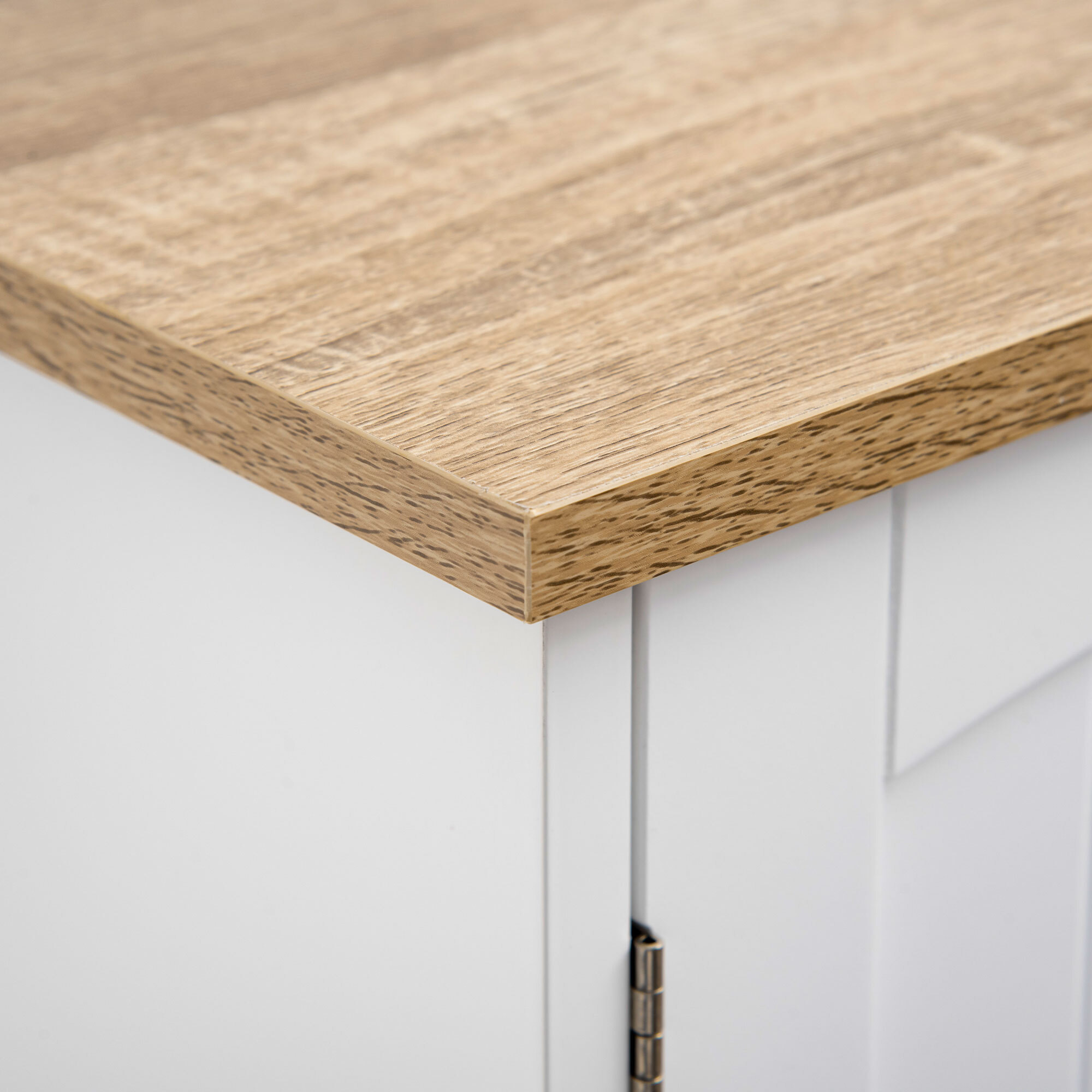 Mueble sobre Inodoro con 2 Puertas Balda Ajustable Estante para Baño 64x22x165cm