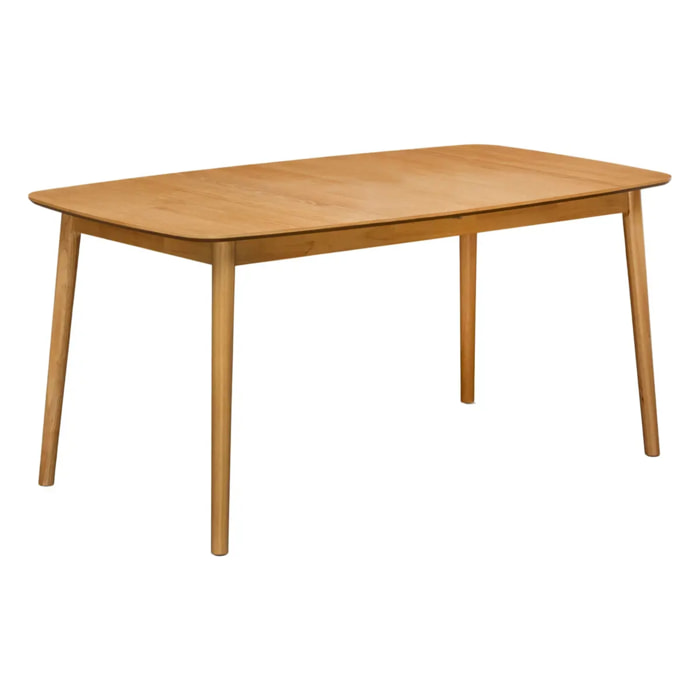 Table à manger extensible Tilda rectangulaire 6 places beige