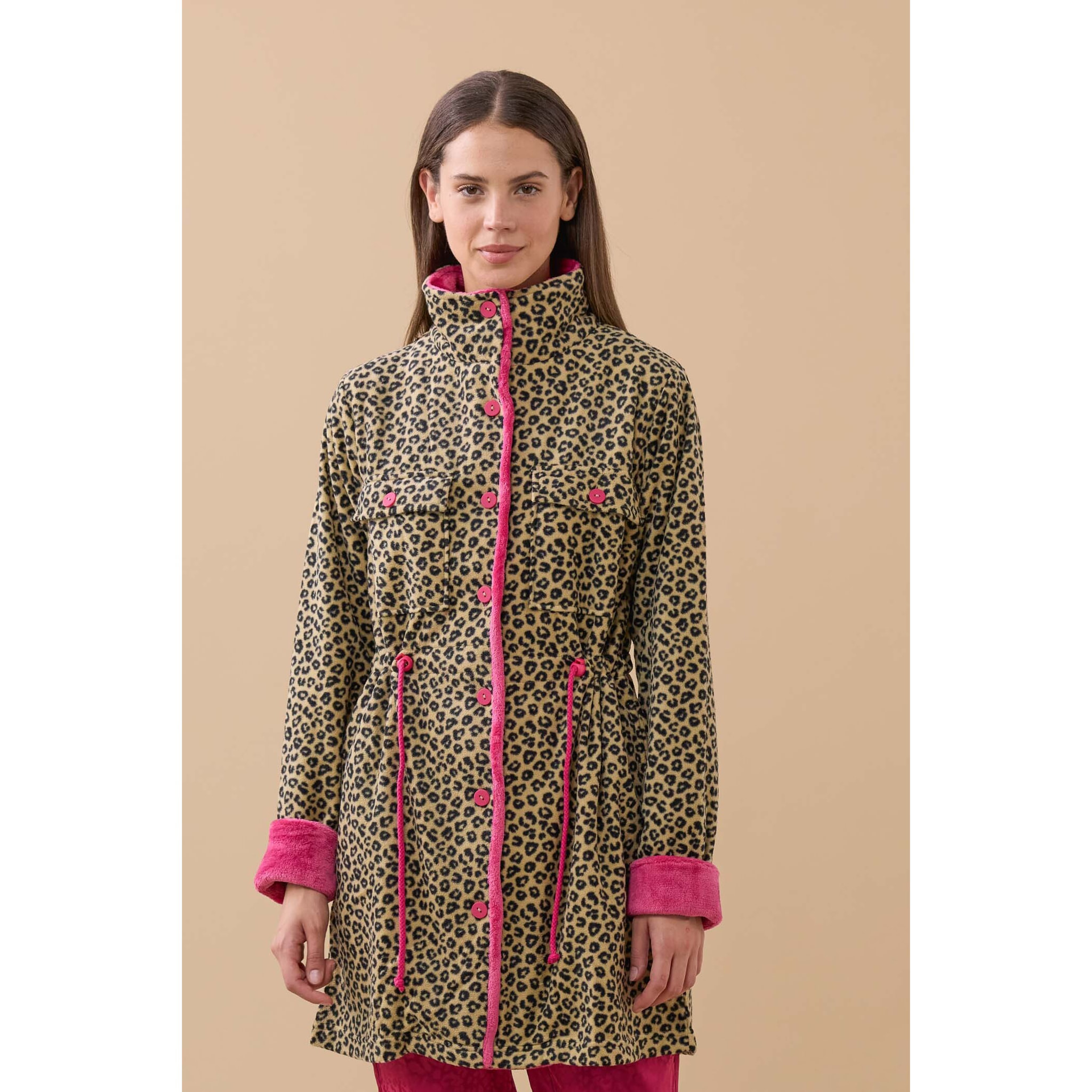 Vestaglia donna micropile ghepardo Noidinotte