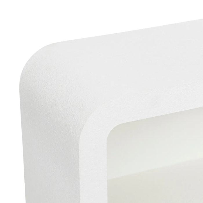 Meuble 4 niches Soleya blanc 75x30cm