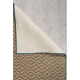 Tapis geometric en jute DIAMOND
