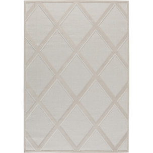 Tapis Loopin 328 Creme 200x280 cm - Motif en relief - Indoor & Outdoor