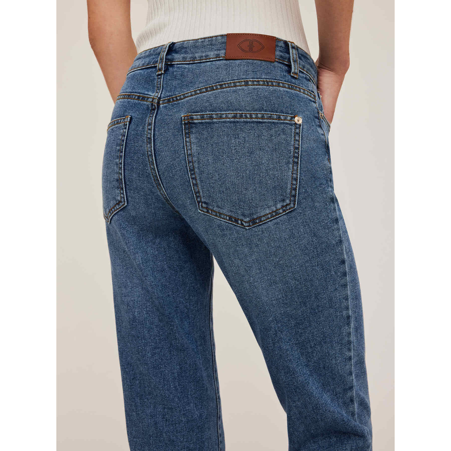 Motivi - Vaqueros slim fit Kendall - Light - blue