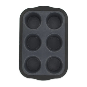 Moule à muffins 6 empreintes 28 x 18 cm Zenker Silicone fibre de verre