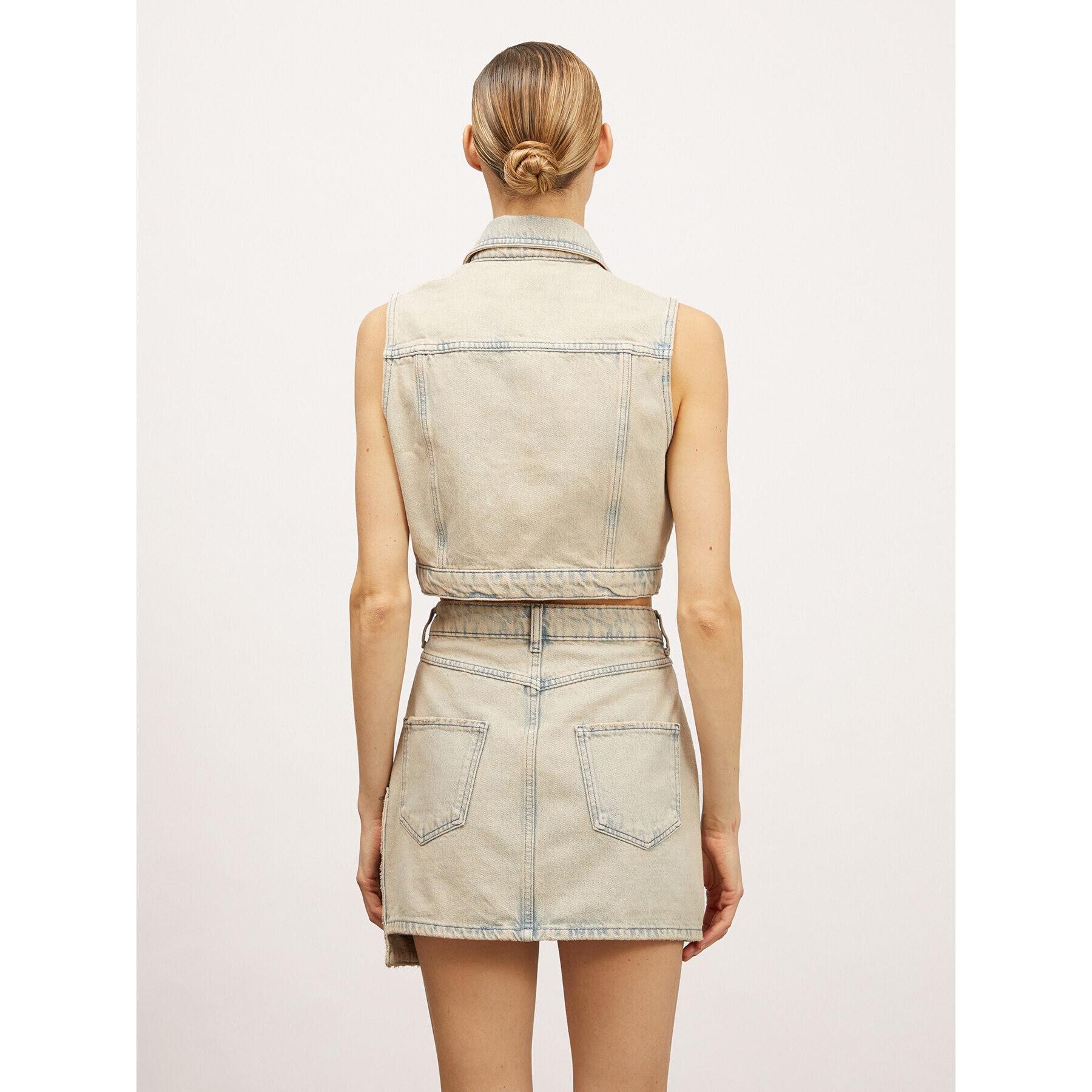 Motivi - Gilet in denim sovratinto - Rosa