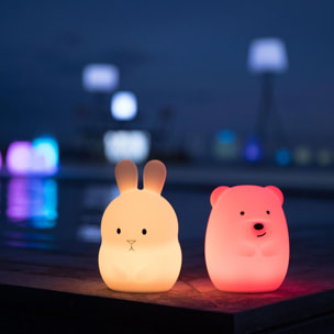 Veilleuse bébé ours sans fil touch LED TEDDY H19CM