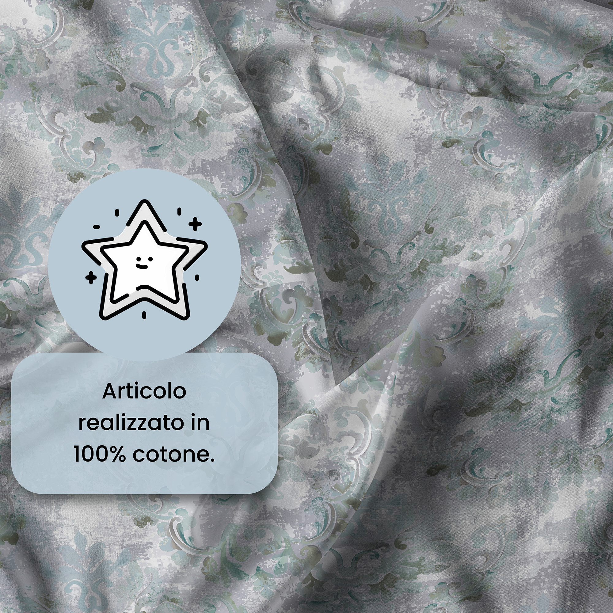 COMPLETO LETTO IDA 100% Cotone