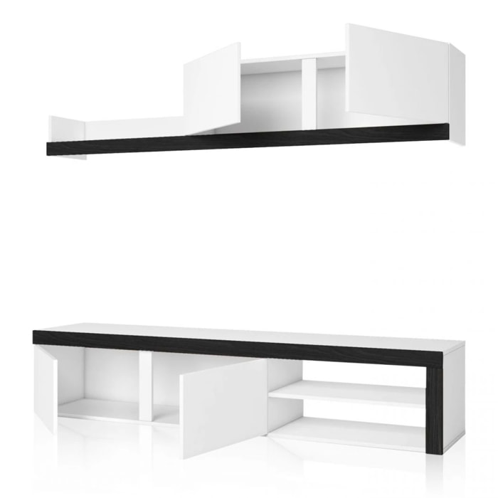 Salón Axis 180 Blanco - Ceniza