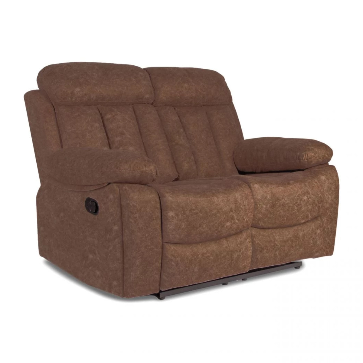Sofá relax de 2 plazas con reposapiés elevable en chocolate 152 cm Kendal Chocolate