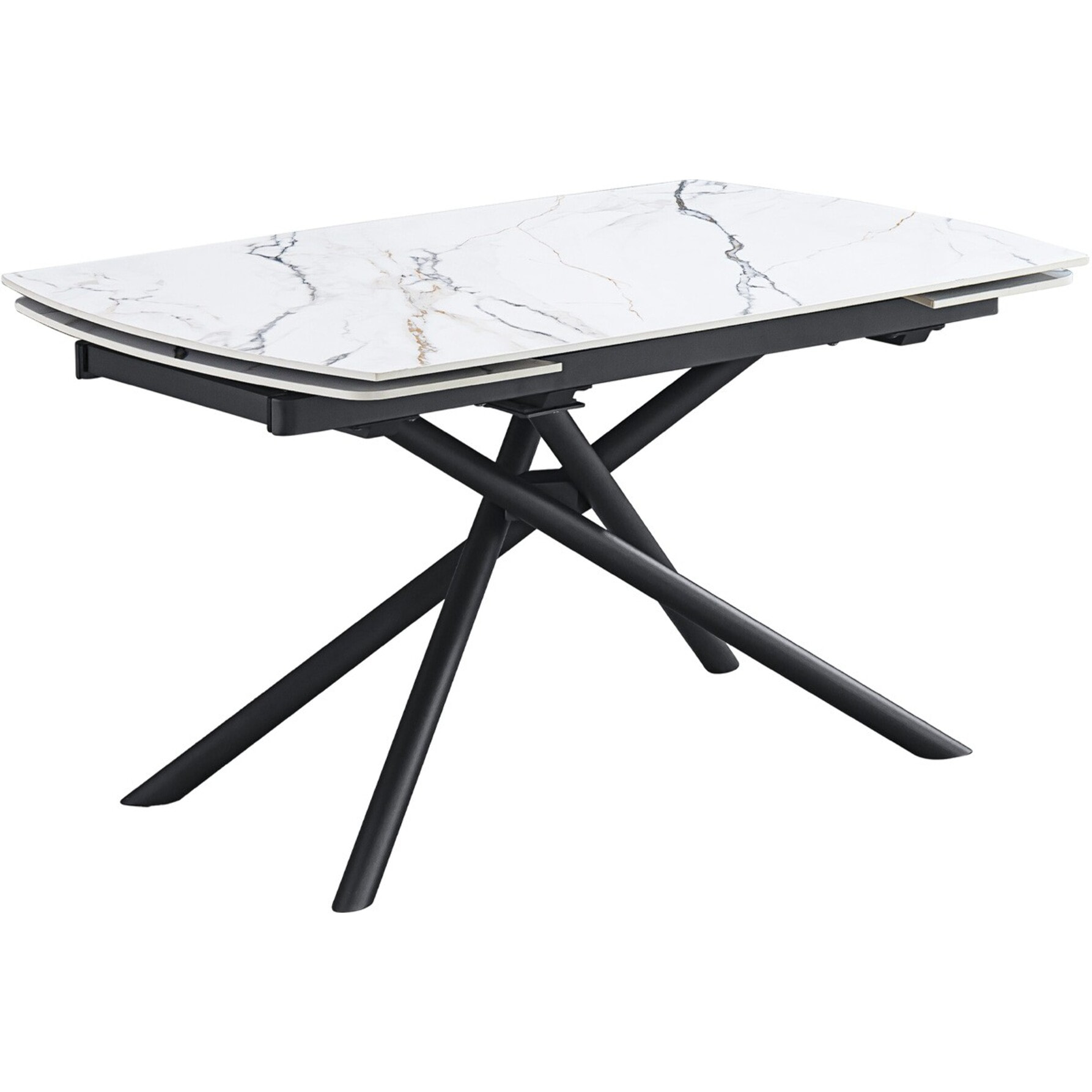 Table à manger extensible 6/8 couverts en céramique effet Marbre - HYDRA