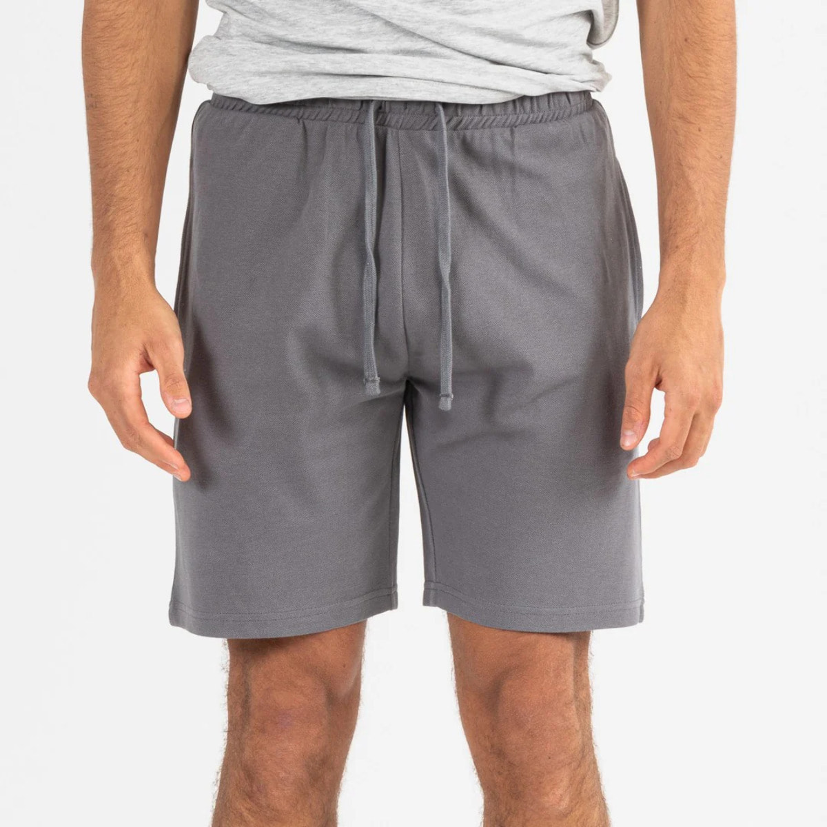 Conjunto deportivo corto hombre gris - marengo