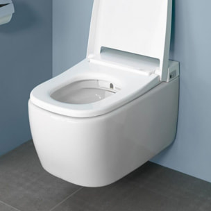 VITRA WC suspendu lavant v-care basic sans bride avec abattant