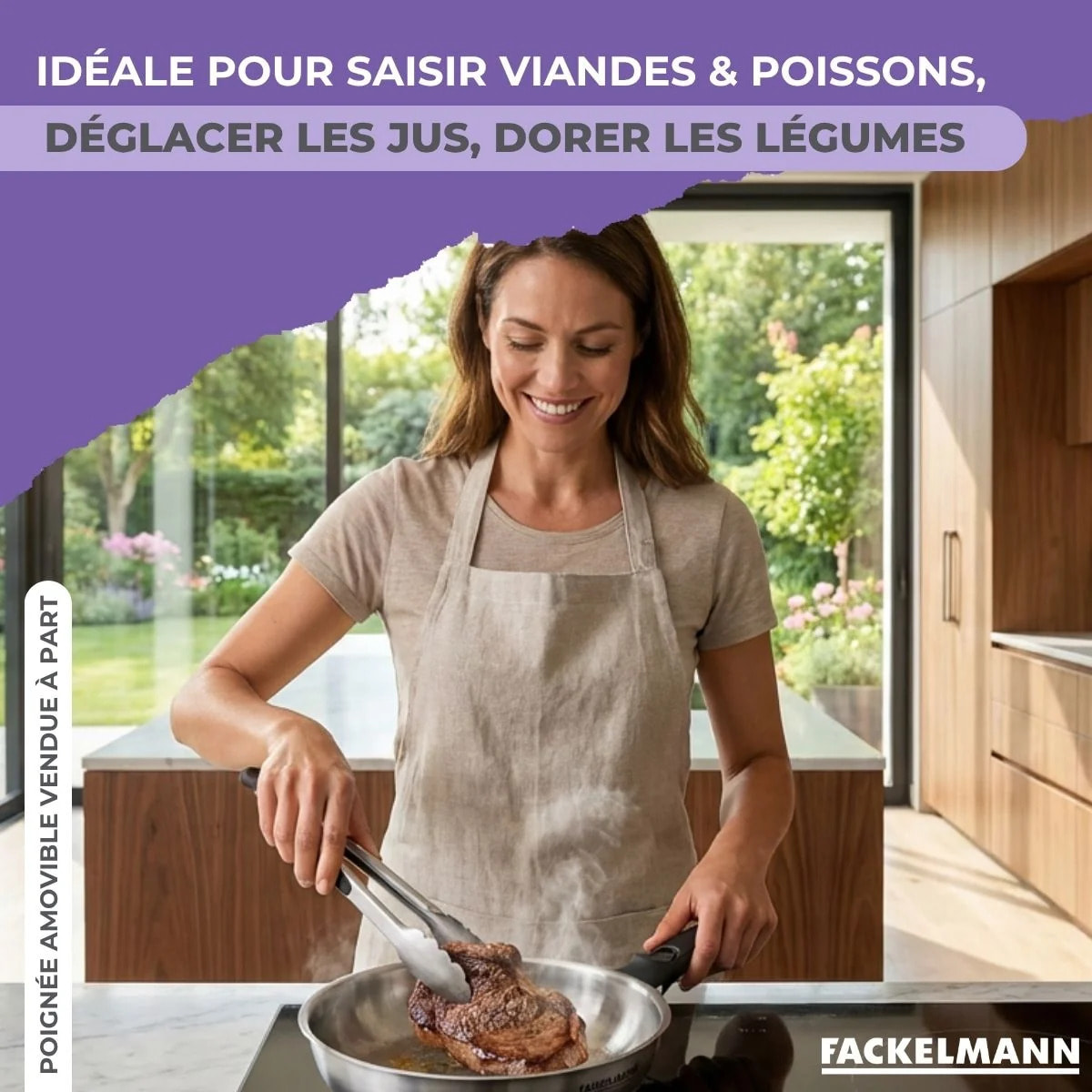 Poêle sans manche Fackelmann InoGrip