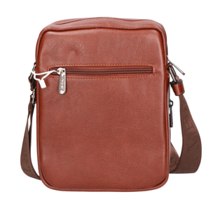 Borsa a tracolla da Uomo in Ecopelle Prodotto Vegano 19x23x7,5 cm