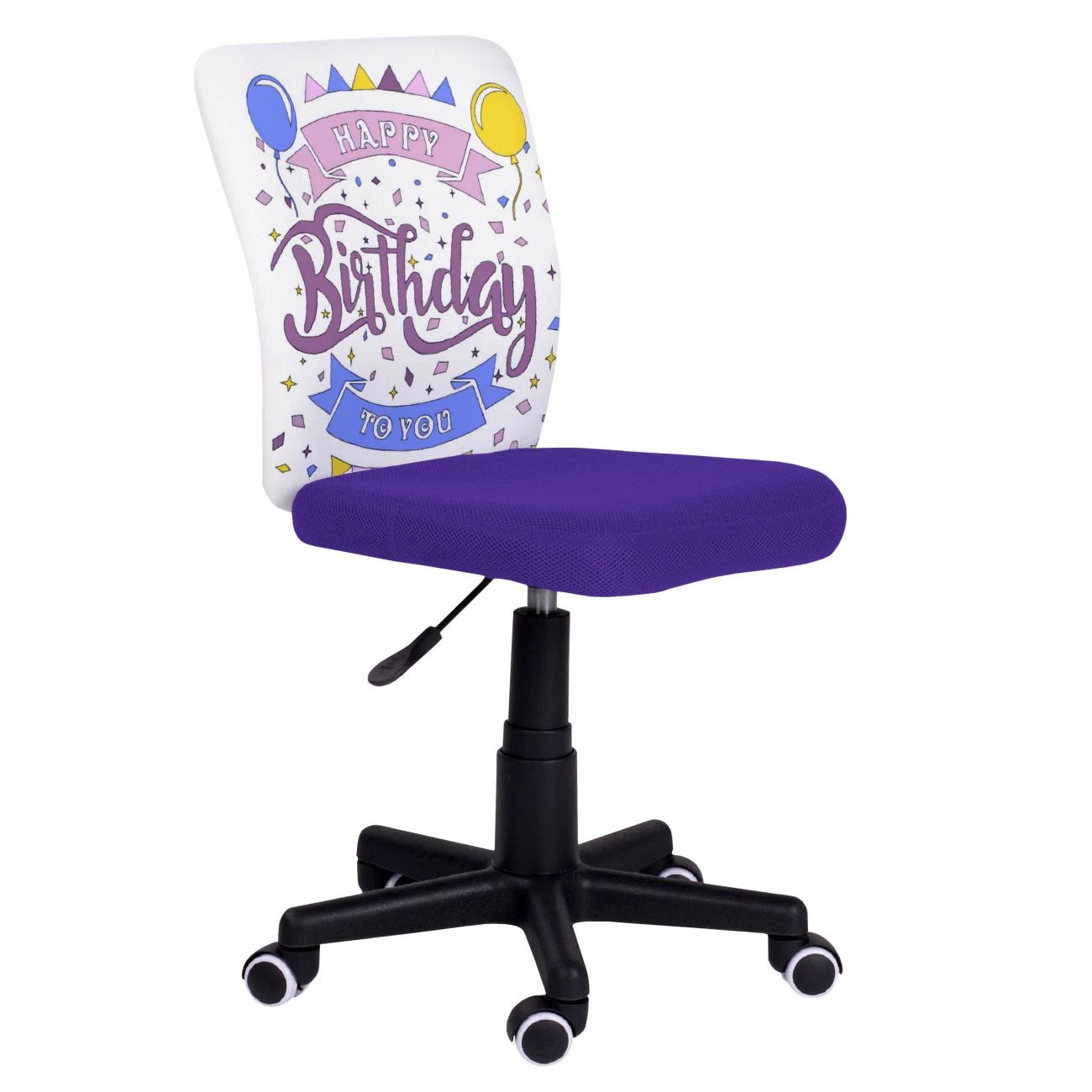 Silla de estudio infantil Píntame Morado - Blanco