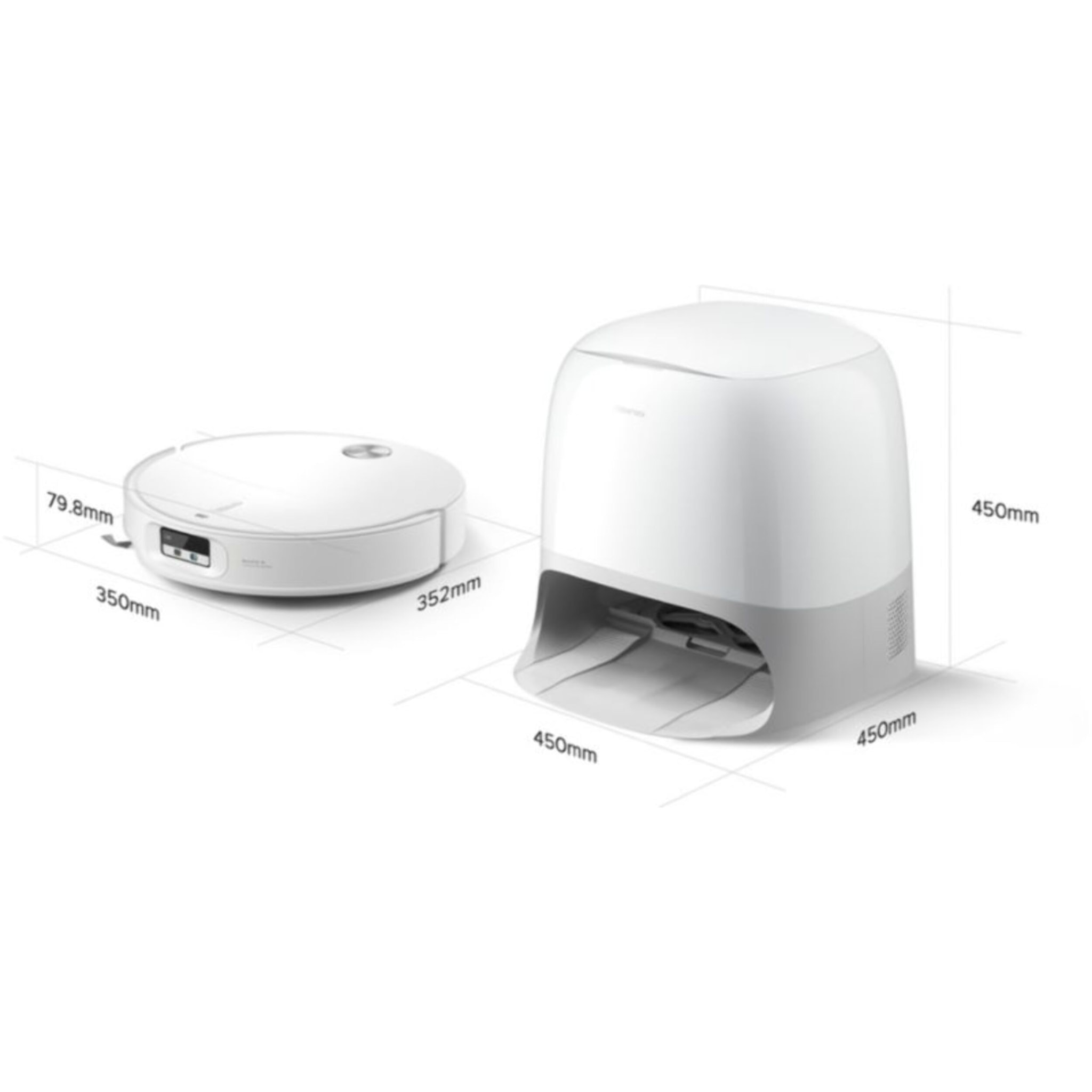 Robot Aspirateur Laveur ROBOROCK Qrevo CurvX White