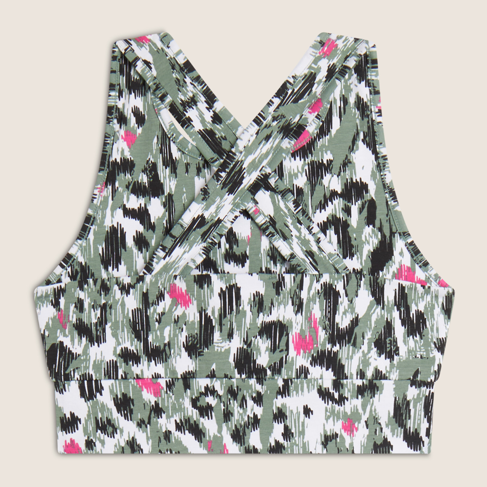 Reggiseno Sportivo fantasia maculata colorata