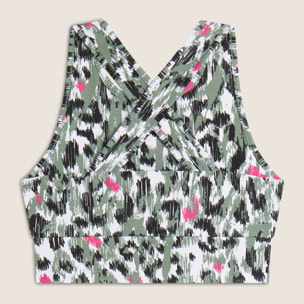 Reggiseno Sportivo fantasia maculata colorata