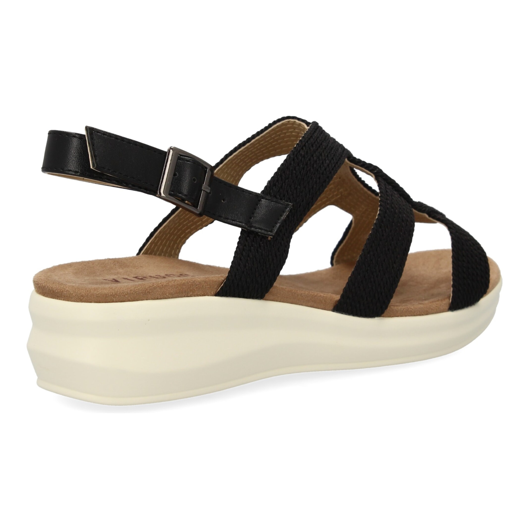 Sandalia plana de mujer comoda y elegante diseño moderno con tiras cruzadas