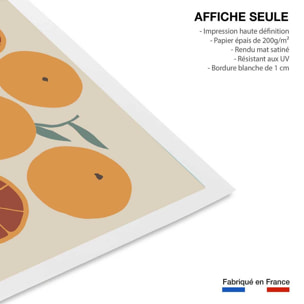Affiche  orange fraiche Affiche seule