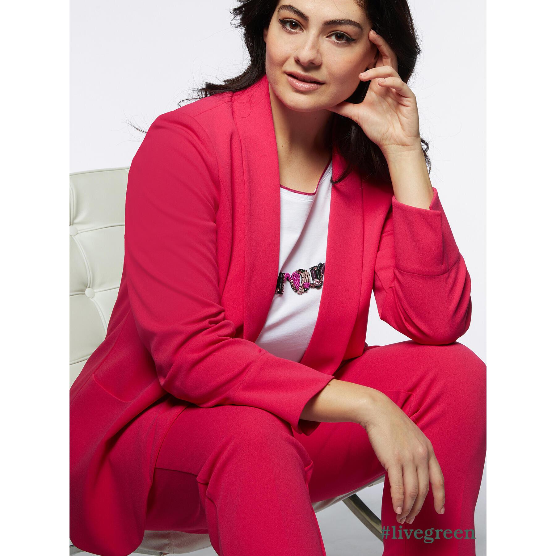 Fiorella Rubino - Blazer con cuello de chal - Fuchsia