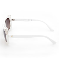 Guess - lunettes de soleil - blanc - protection solaire : catégorie 3
