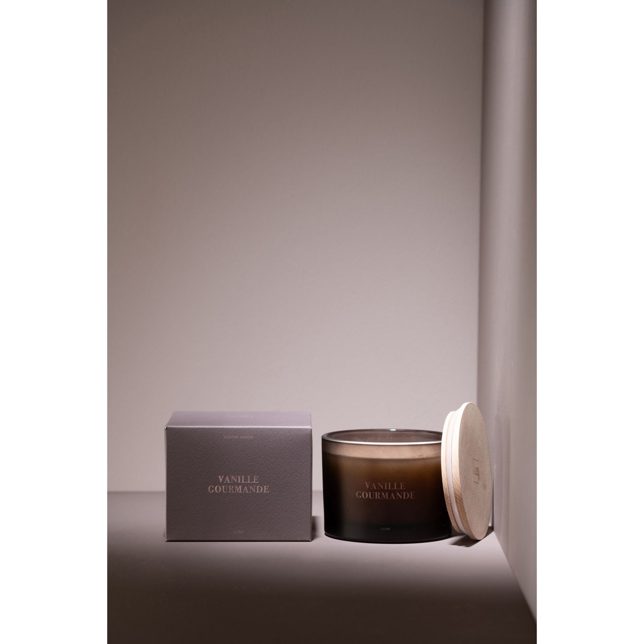 J-Line bougie parfumée Accords Essentiels - Vanille Gourmande - brun - 28H