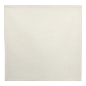 4 serviettes de table Joy 40x40cm blanc