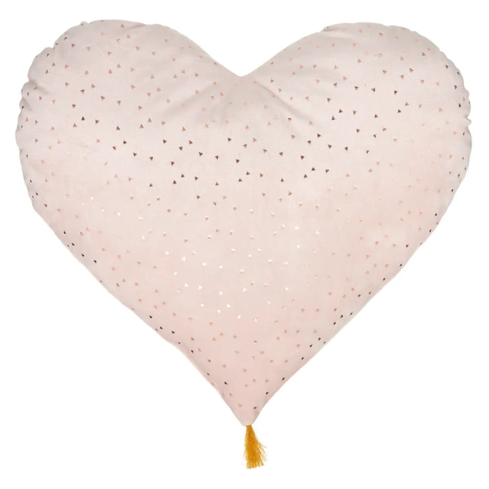 Coussin enfant coeur rose 40 x45cm