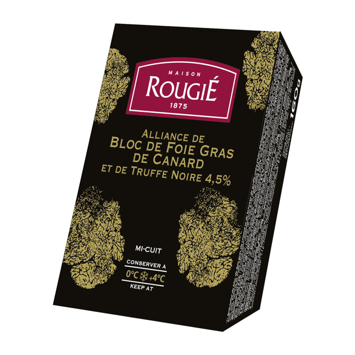 Lot de 2 alliance de bloc de foie gras à la truffe noire 4,5% - 160g x 2